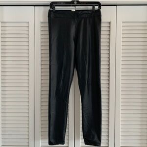 Max Studio Faux Leather Leggings Women’s Black Skinny Vegan Pants Size Medium
